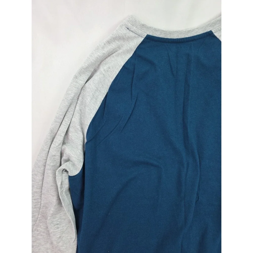 Hurley Shirt Men's Blue-Green/Gray Long Sleeve T-Shirt Size Large - Picture 11 of 14